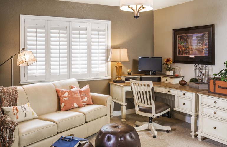 Home Office Plantation Shutters In Honolulu